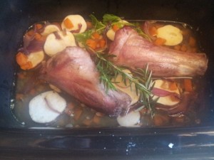 slow cooker Lamb Shanks with Rosemary